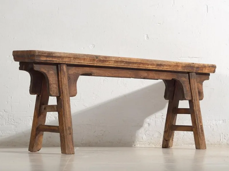 Discount Pamono Antique Oriental Bench, 1870s