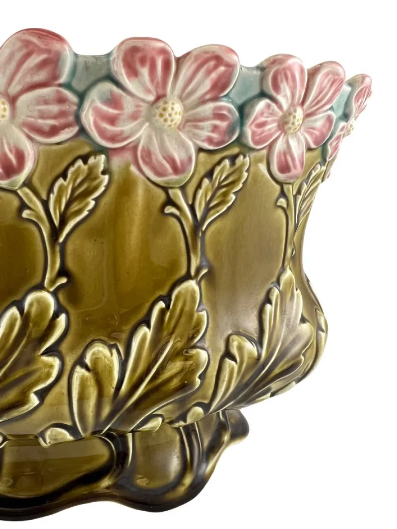 Pamono Antique Oval Jardiniere, 1920s> Planters And Jardiniere