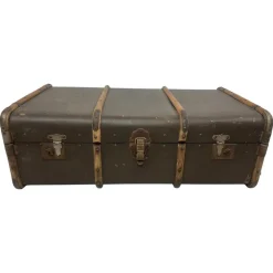 Pamono Antique Overseas Travel Case> Trunks Crates & Baskets
