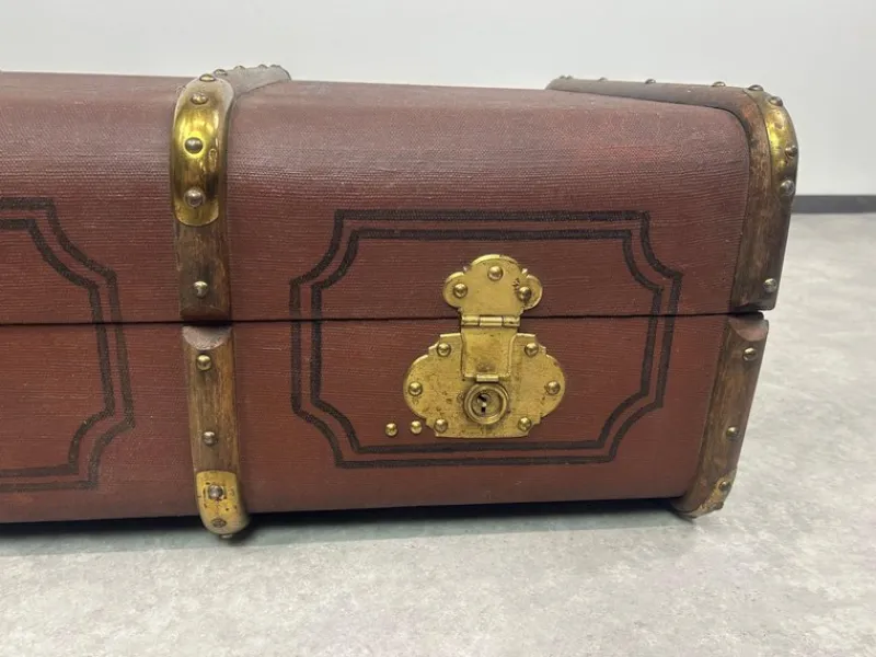Pamono Antique Overseas Travel Case> Trunks Crates & Baskets