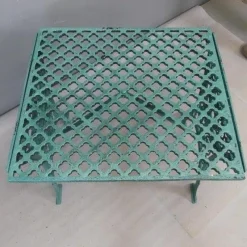 Best Pamono Antique Painted Wrought Iron Garden Table