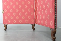 Best Pamono Antique Paravan with Fabric, 1900
