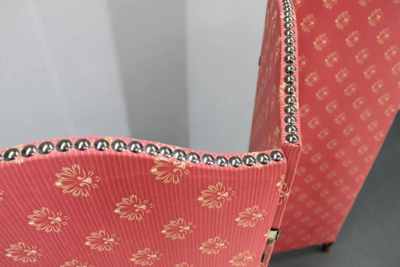 Best Pamono Antique Paravan with Fabric, 1900