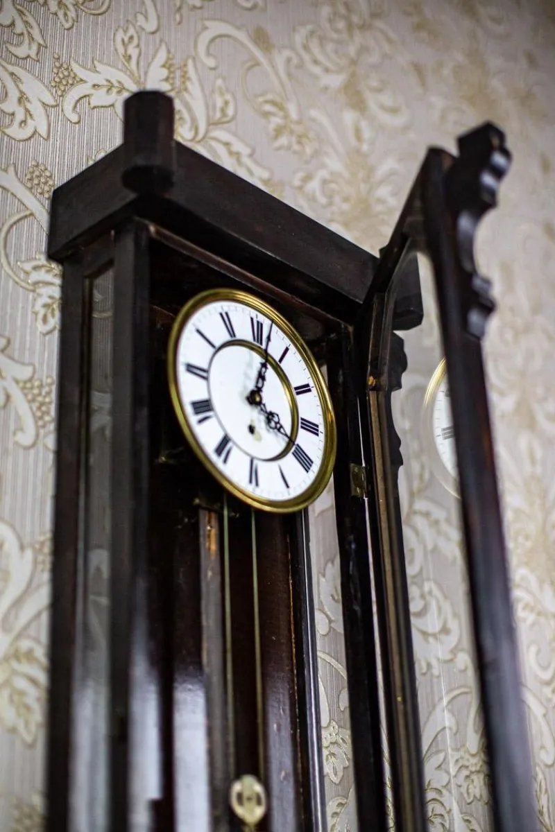 Pamono Antique Pendulum Wall Clock, 1890s> Clocks