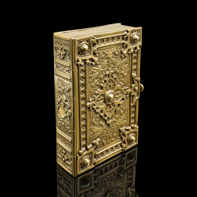 Pamono Antique Personal Diary Repository, 1870> Trunks Crates & Baskets