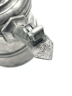 Pamono Antique Pewter Bell Jug, Switzerland, 1890s><noscript><img width=