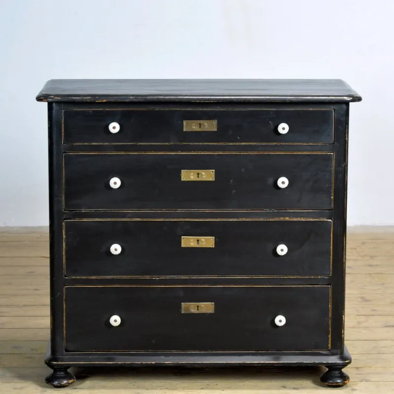 Pamono Antique Pine Chest of Drawers, 1910s