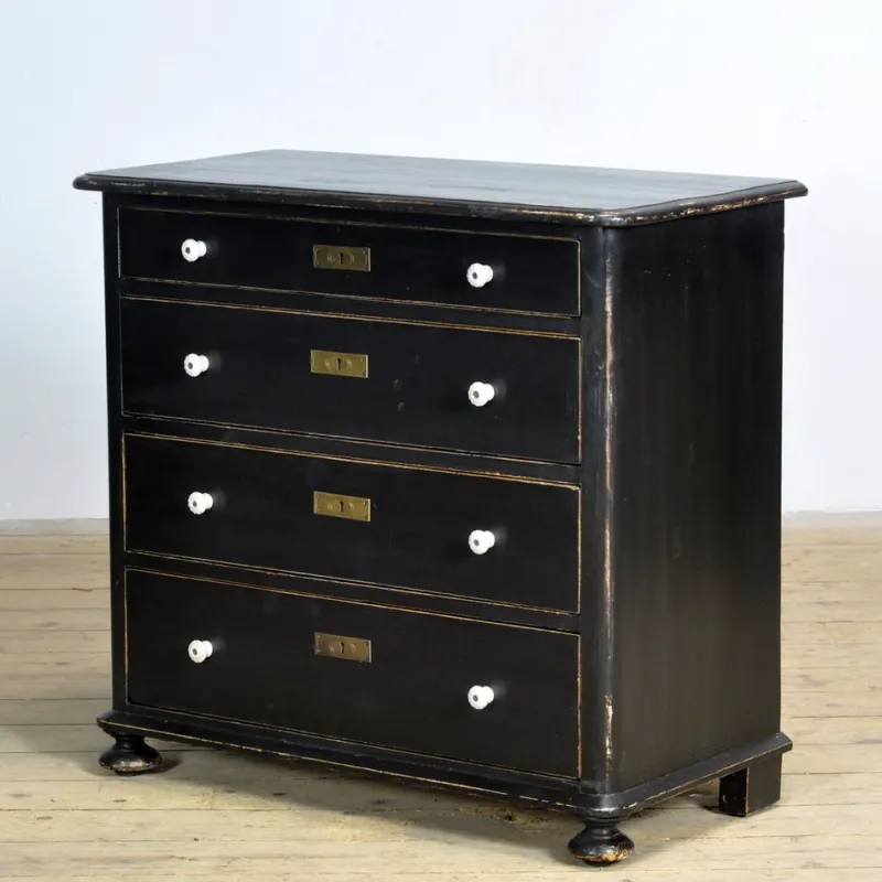 Pamono Antique Pine Chest of Drawers, 1910s