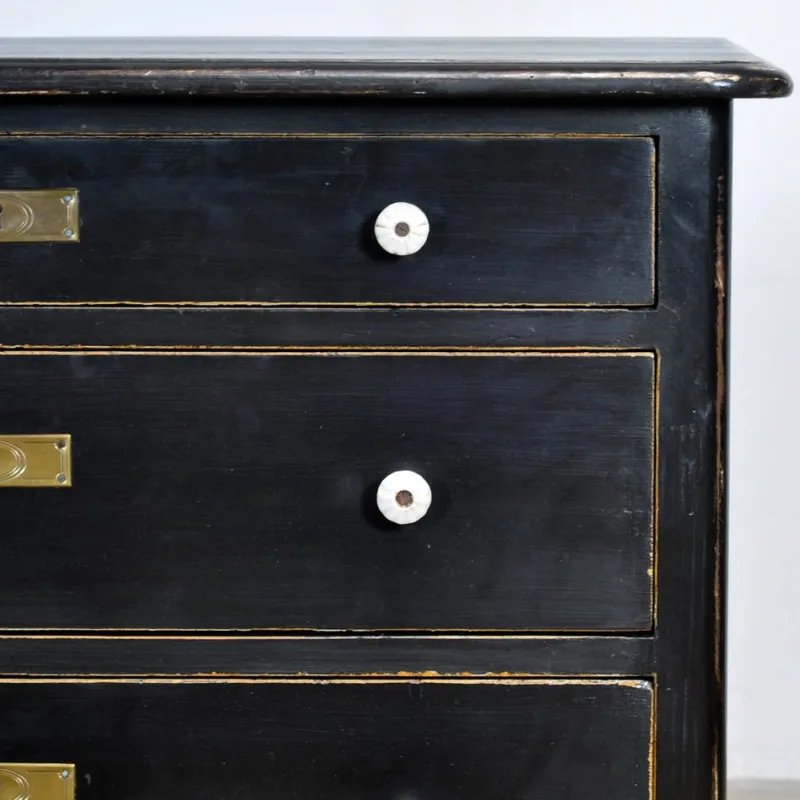 Pamono Antique Pine Chest of Drawers, 1910s