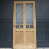 Pamono Antique Pine Door with Glass, 1890s> Architectural Elements