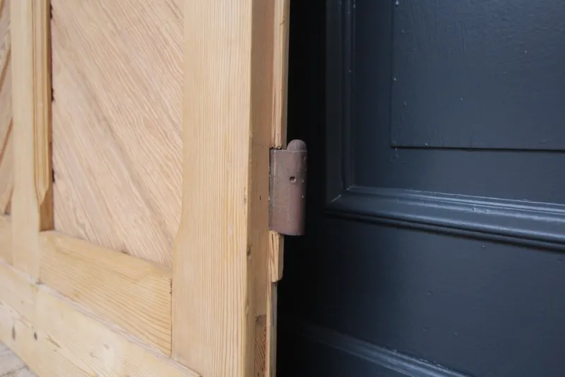 Pamono Antique Pine Door with Glass, 1890s> Architectural Elements