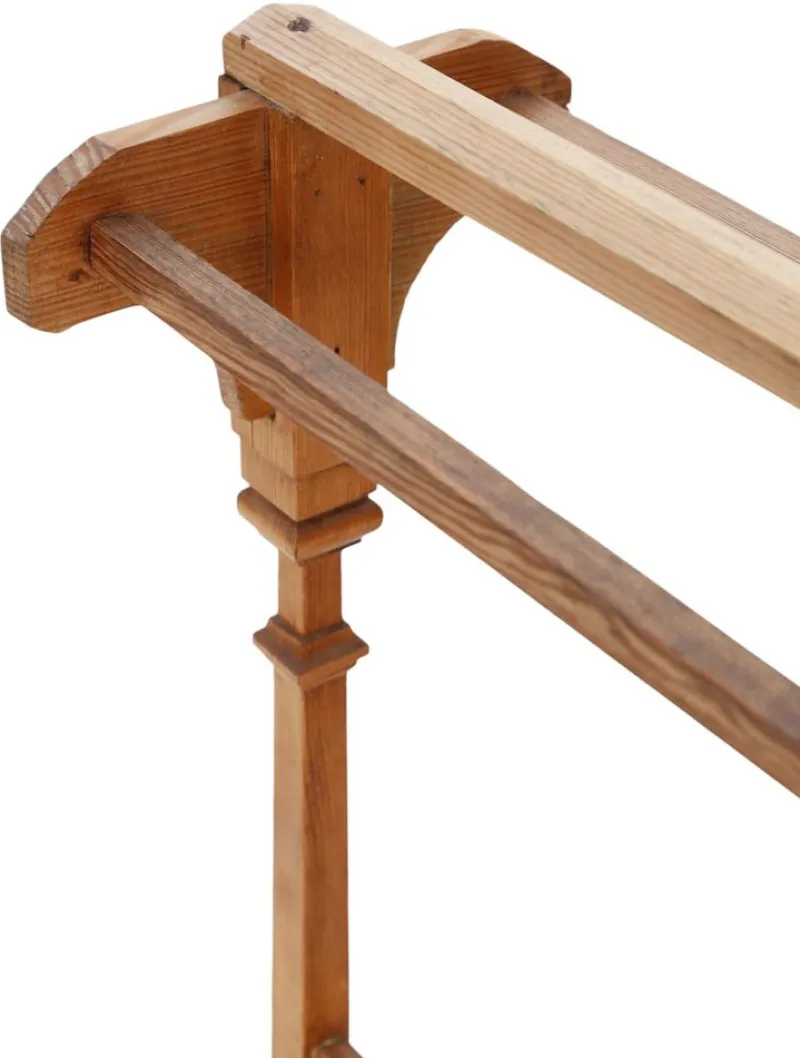 Pamono Antique Pine Towel Rail Stand, 1900s> Racks, Hooks & Valets