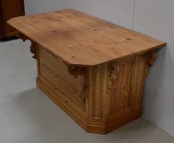 Outlet Pamono Antique PInewood Shop Counter, 1900s