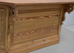 Outlet Pamono Antique PInewood Shop Counter, 1900s