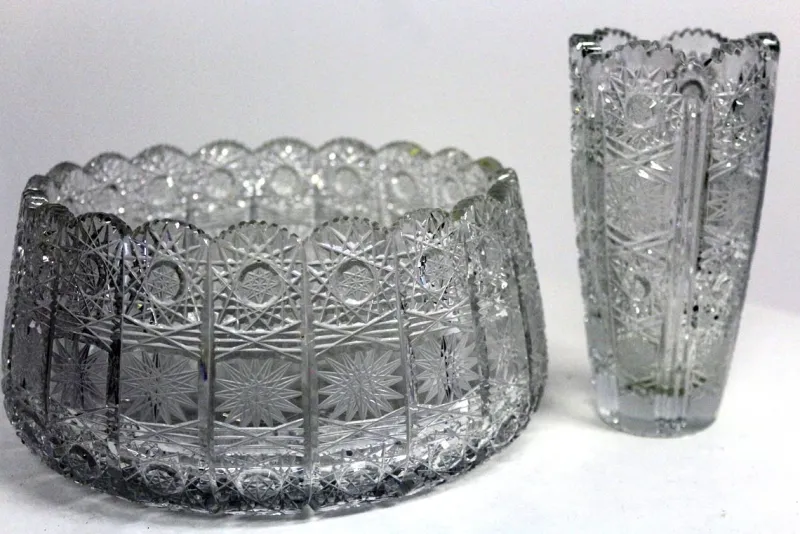 Online Pamono Antique Polished Lead Crystal Bowl