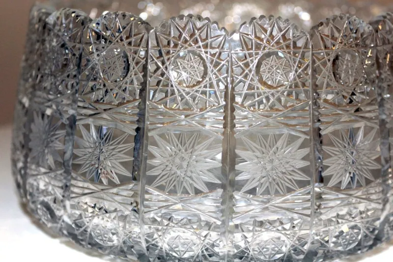 Online Pamono Antique Polished Lead Crystal Bowl
