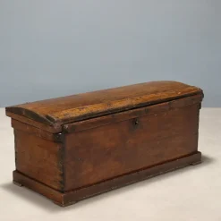 Sale Pamono Antique Poplar Chest with Painted Interior, Italy, 18th Century