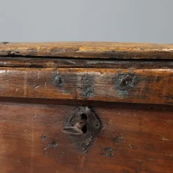 Sale Pamono Antique Poplar Chest with Painted Interior, Italy, 18th Century