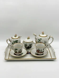 Pamono Antique Porcelain Coffee Service by Ginori, S.C.Ginori for Richard Ginori, Set of 8> Coffee & Tea Service