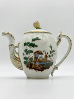 Pamono Antique Porcelain Coffee Service by Ginori, S.C.Ginori for Richard Ginori, Set of 8><noscript><img width=