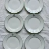 Pamono Antique Porcelain Dessert Plates with CB Monograms and Green and Gilt Borders from Limoges, 1960s, Set of 6> Dinner Plates & Bowls