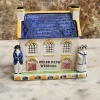 Pamono Antique Pottery Wesleyan Chapel Money Box with Helen Nash Windsor Inscription, 1850s> Trunks Crates & Baskets