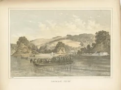 Best Pamono Antique Print of Tokyo Bay or Edo Bay Located in Southern Kantō, Japan, 1856