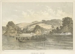 Best Pamono Antique Print of Tokyo Bay or Edo Bay Located in Southern Kantō, Japan, 1856