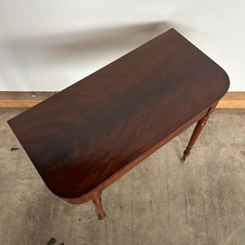 Pamono Antique Pyramid Mahogany Console, England, 1820> Game Tables