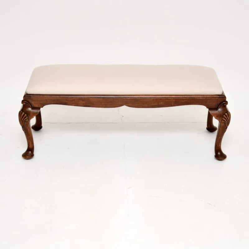 Pamono Antique Queen Anne Style Bench, 1900> Benches