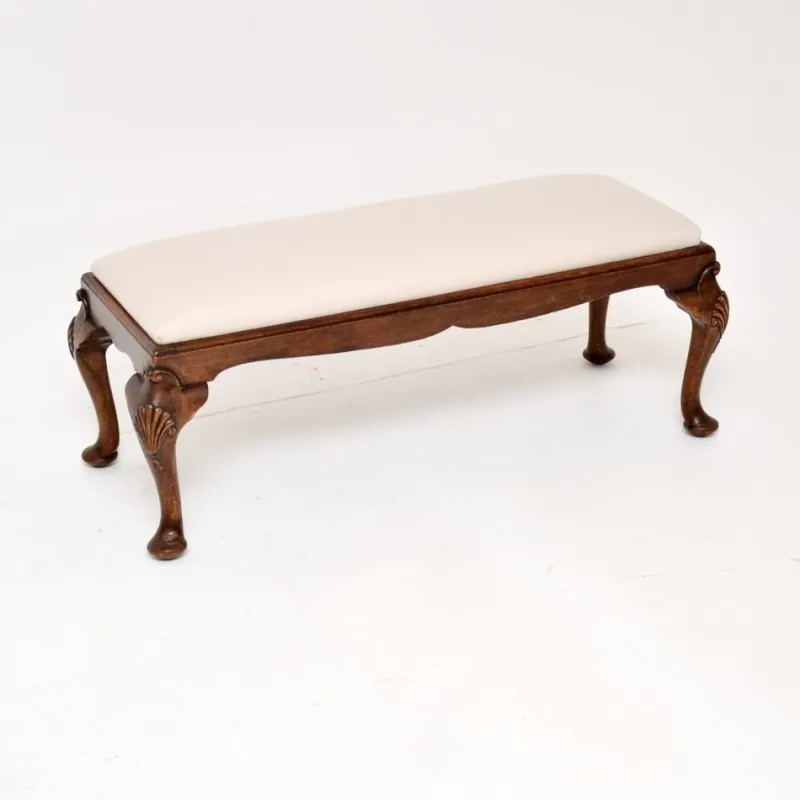 Pamono Antique Queen Anne Style Bench, 1900> Benches