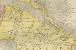 Pamono Antique Railroad Map of Cuba, 1888><noscript><img width=