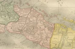 Pamono Antique Railroad Map of Cuba, 1888><noscript><img width=