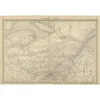 Pamono Antique Railroad Map of Quebec, 1888> Wall Decor