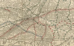 Pamono Antique Railroad Map of Quebec, 1888><noscript><img width=