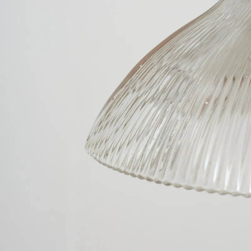 Pamono Antique Reclaimed Glass Pendant Light from Holophane, 1950s> Ceiling Lights