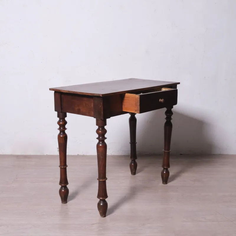 Best Pamono Antique Rectangular Writing Desk with Drawer, 1890s