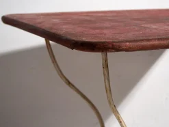 Online Pamono Antique Red Garden Table, 1920s