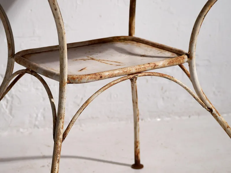 Online Pamono Antique Red Garden Table, 1920s