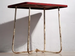 Pamono Antique Red Garden Table, 1920s> Garden Tables