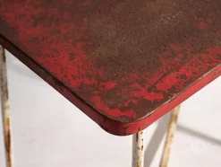 Pamono Antique Red Garden Table, 1920s><noscript><img width=