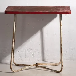 Pamono Antique Red Garden Table, 1920s><noscript><img width=