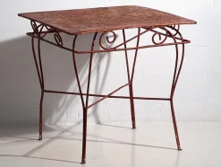 Sale Pamono Antique Red Terrace Table, 1920s