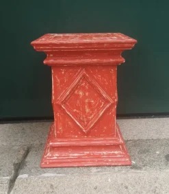 Pamono Antique Red Wooden Stand><noscript><img width=