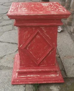 Pamono Antique Red Wooden Stand><noscript><img width=