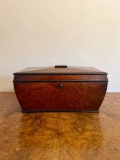 Hot Pamono Antique Regency Burr Walnut Tea Caddy, 1810
