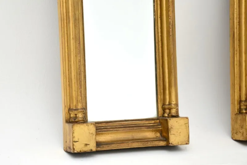 Discount Pamono Antique Regency Gilt Wood Pier Mirrors, 1810s, Set of 2