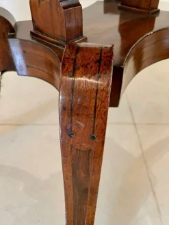 Online Pamono Antique Regency Mahogany Inlaid Card Table