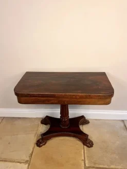Discount Pamono Antique Regency Rosewood Card Table, 1830