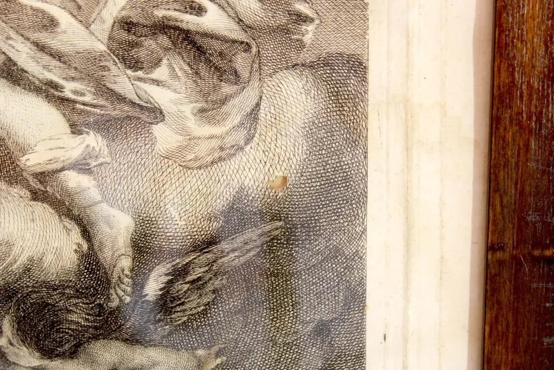 Clearance Pamono Antique Religious Print, France